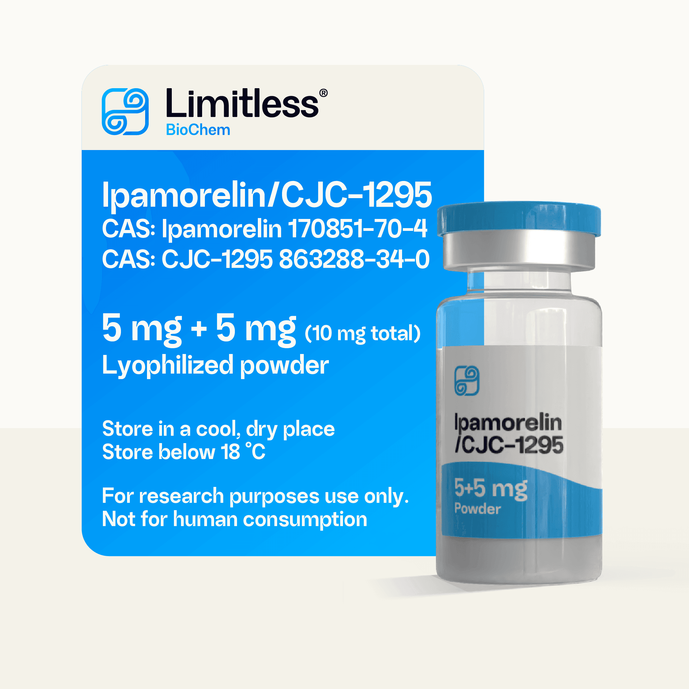 Ipamorelin / CJC-1295 Mix 10mg - 1